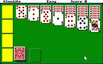 Hoyle's Official Book of Games Volume 2 - Solitaire screen shot game playing